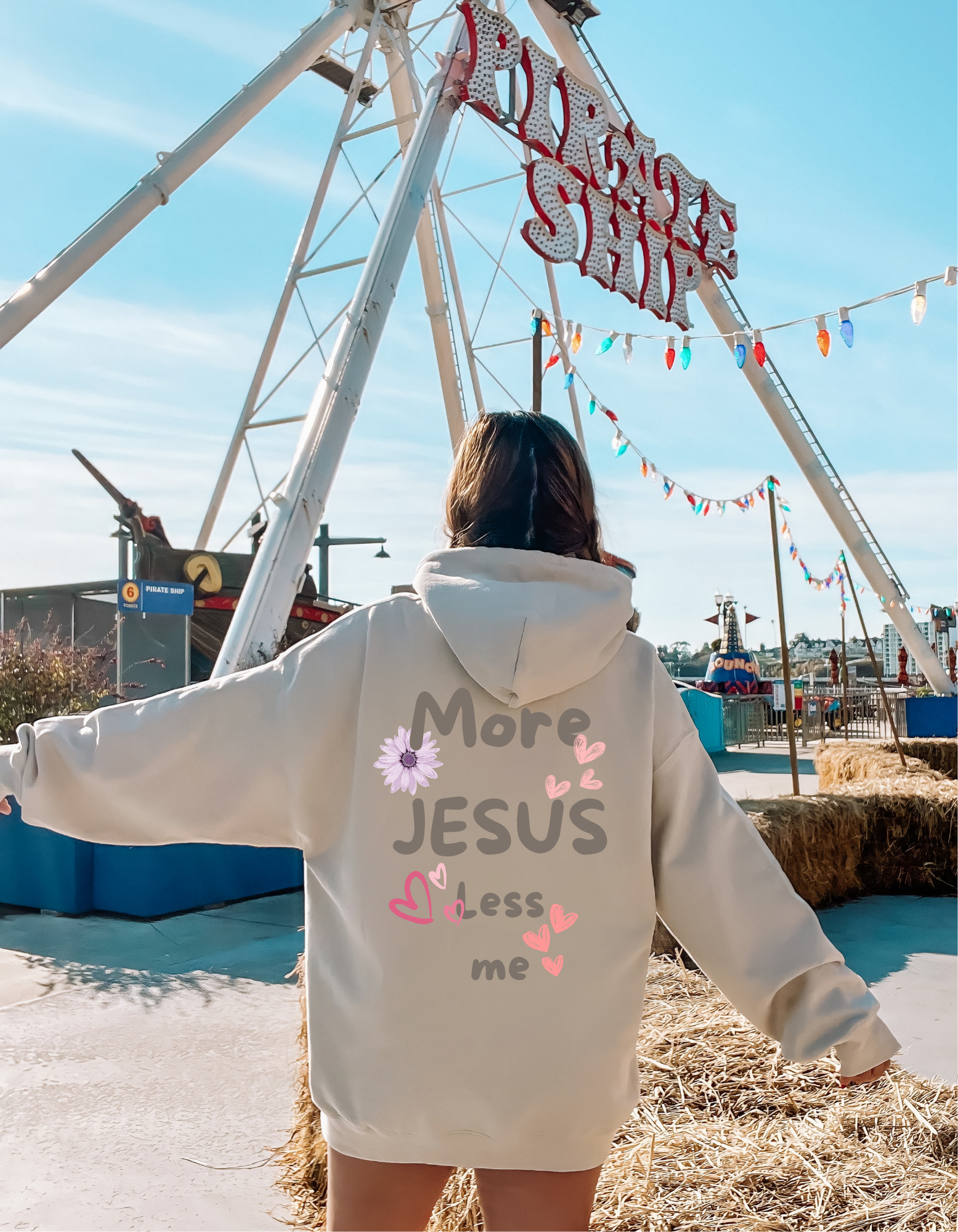 More Jesus Less Me Unisex Hooded Sweatshirt