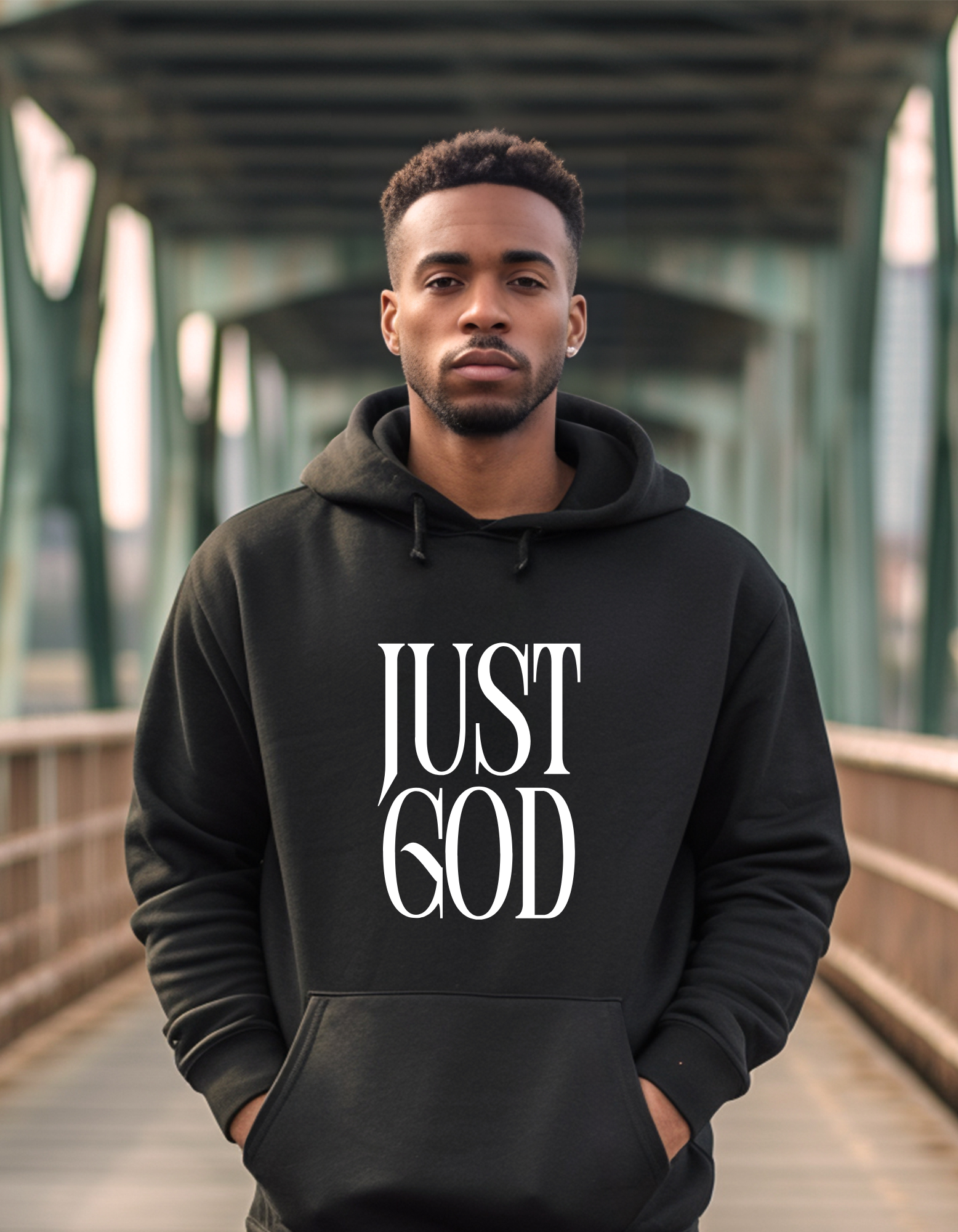 Just God Unisex Hooded Sweatshirt