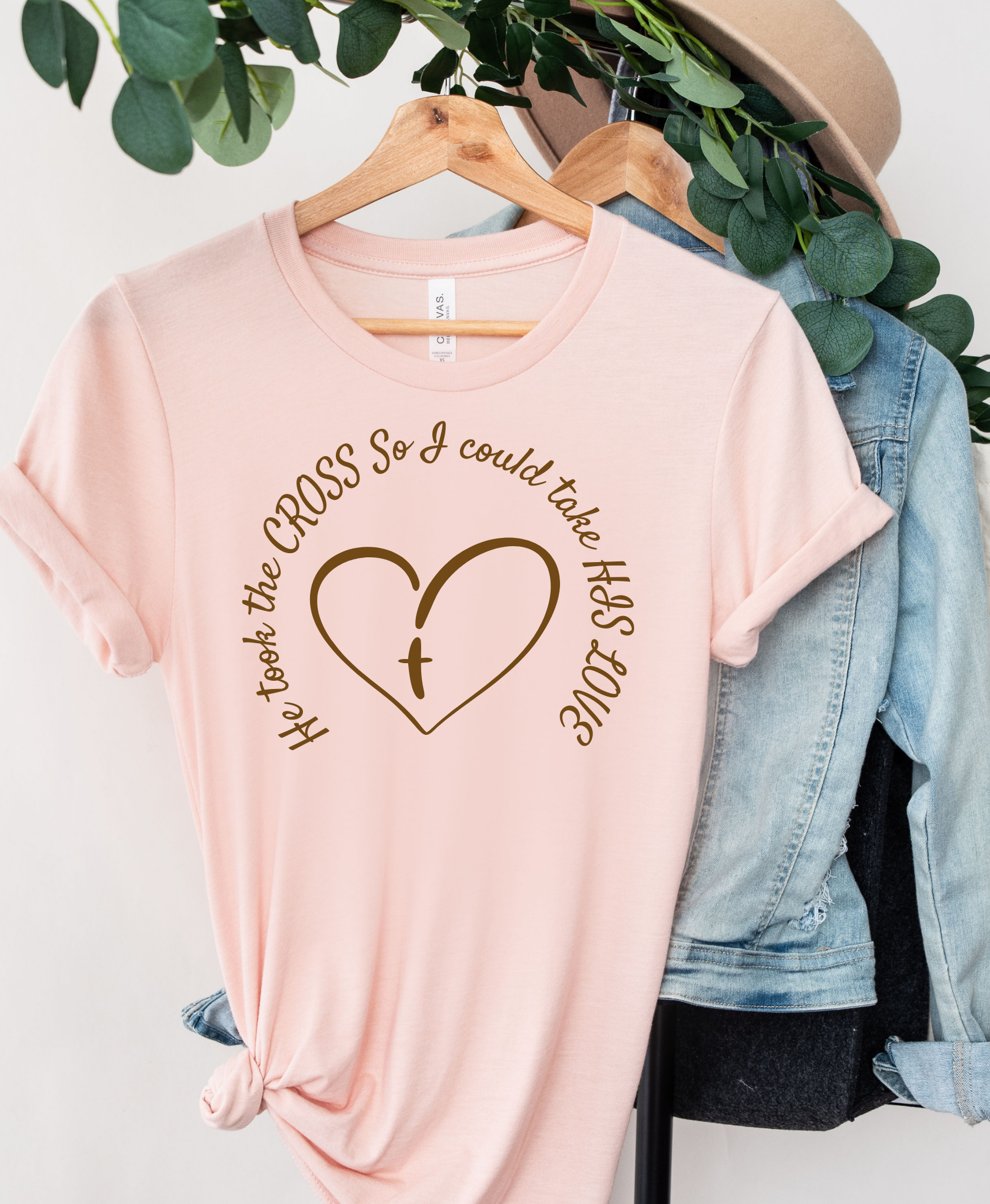 He Took The Cross So I Can Take His Love Unisex Graphic T-Shirt