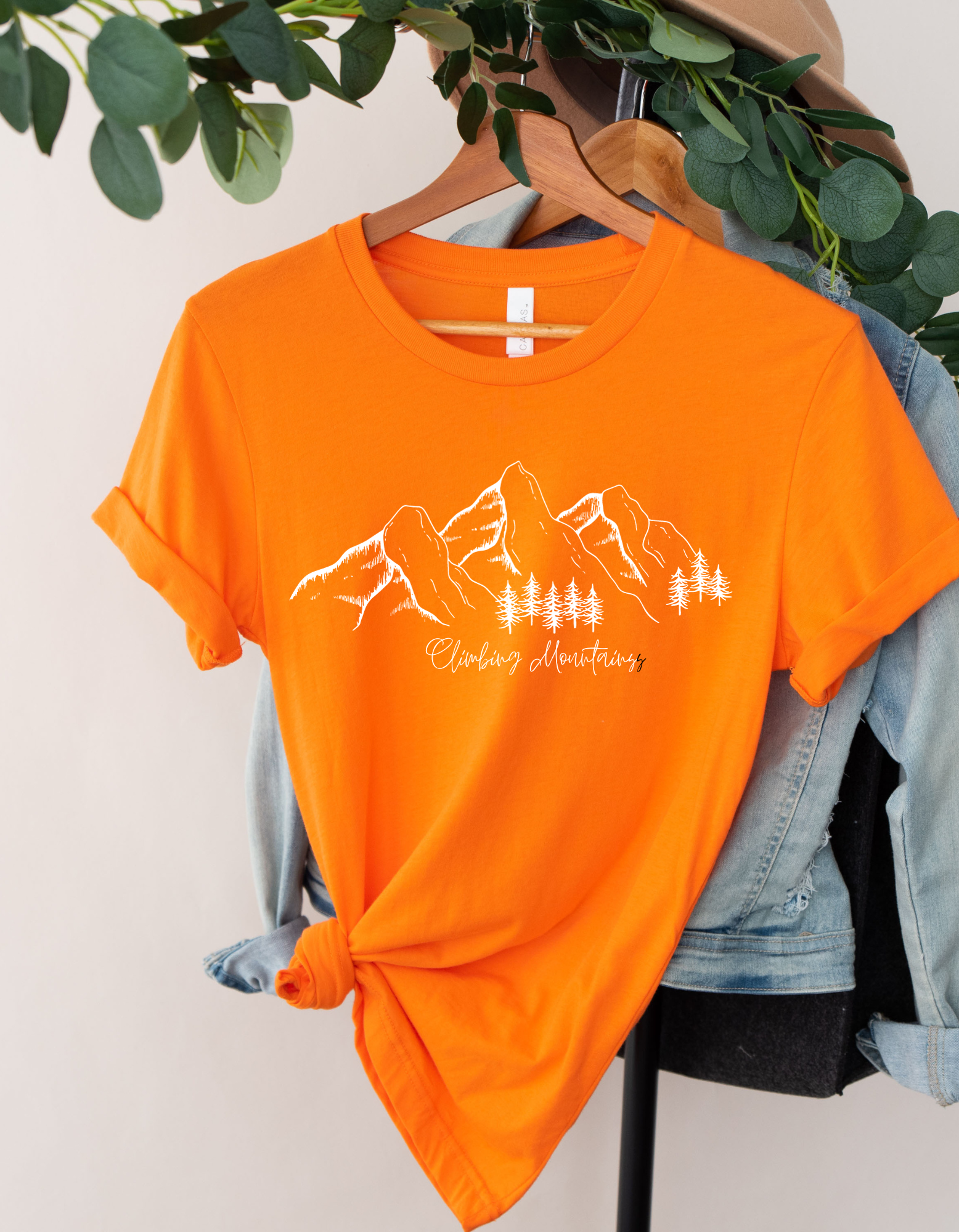 "Climbing Mountains" Women's Short Sleeve Graphic Tee