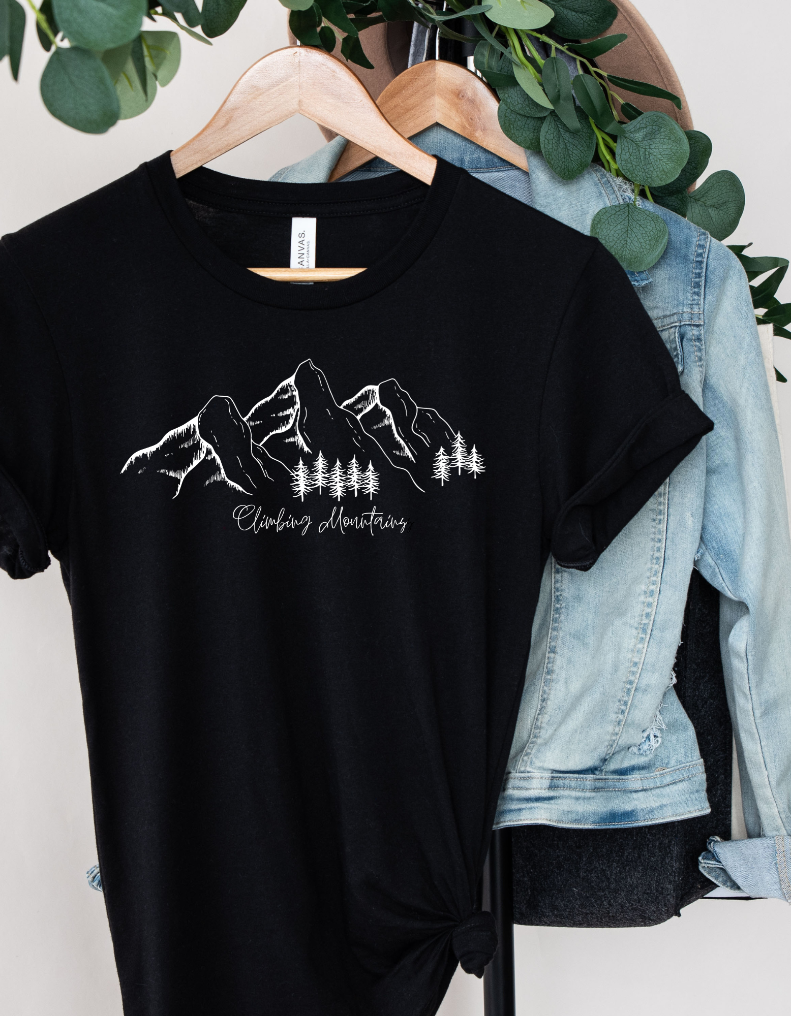 "Climbing Mountains" Women's Short Sleeve Graphic Tee