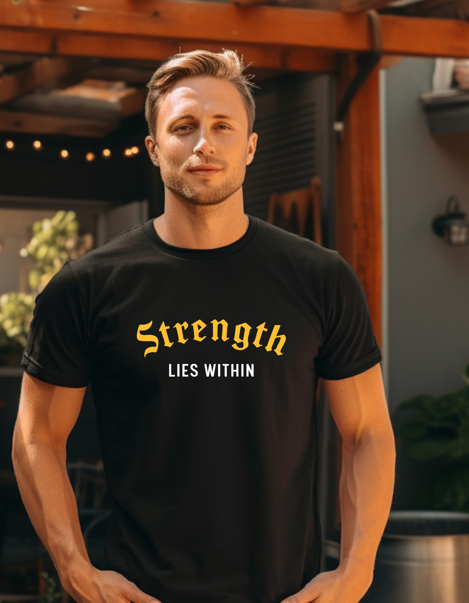 Strength Lies Within Men’s Graphic T-Shirt