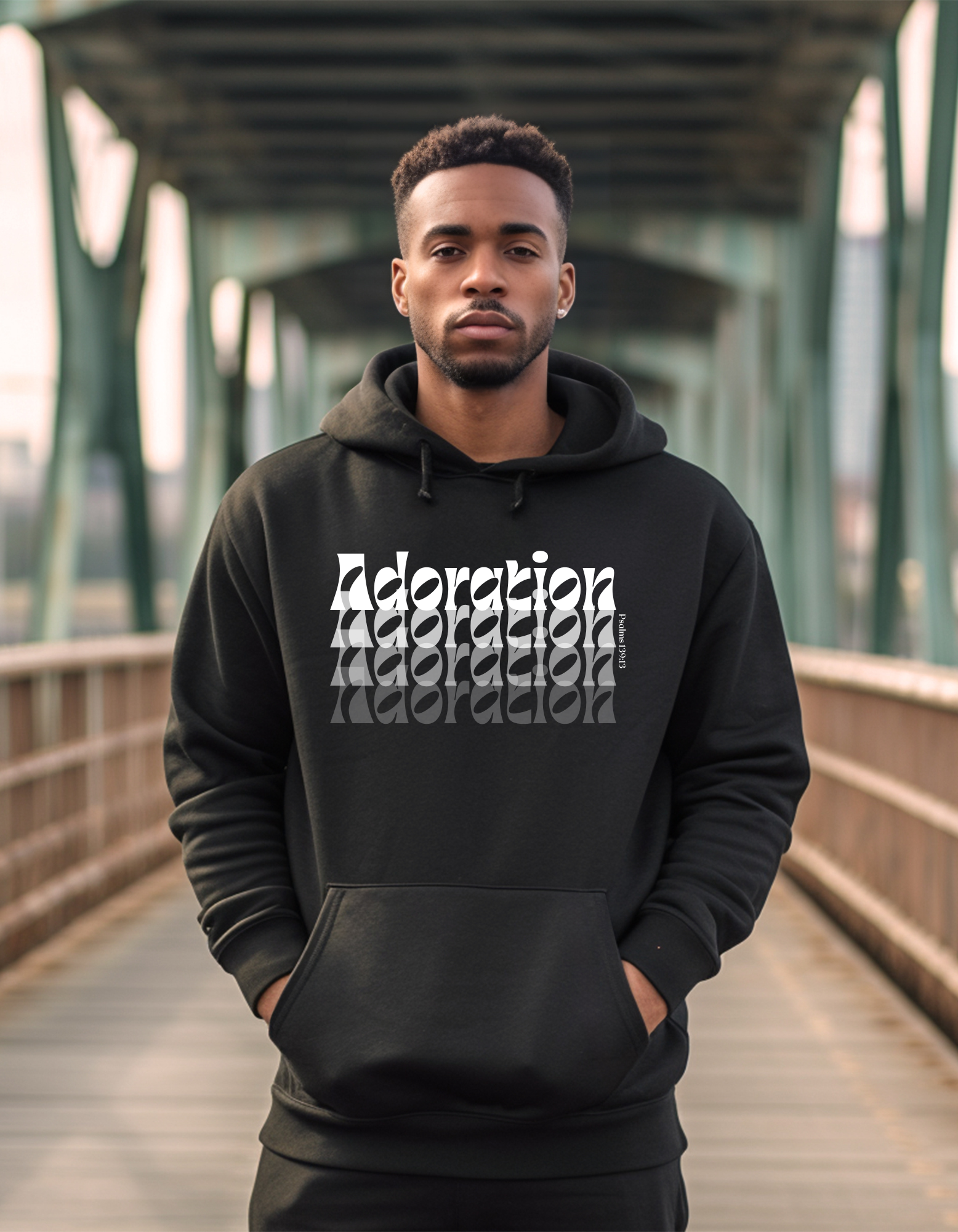 Adoration Men Hooded Sweatshirt