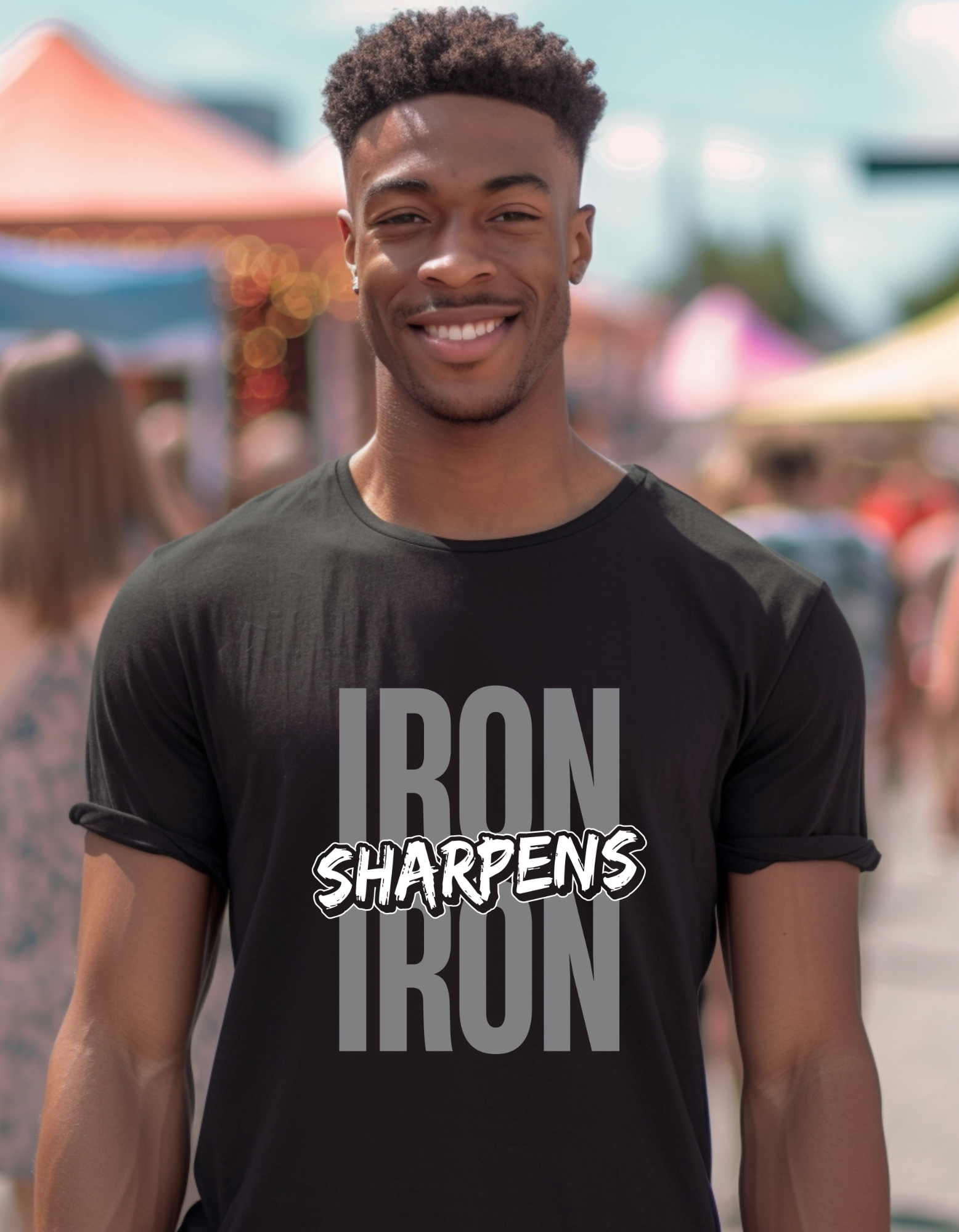 Iron Sharpens Iron Men’s Graphic T-Shirt