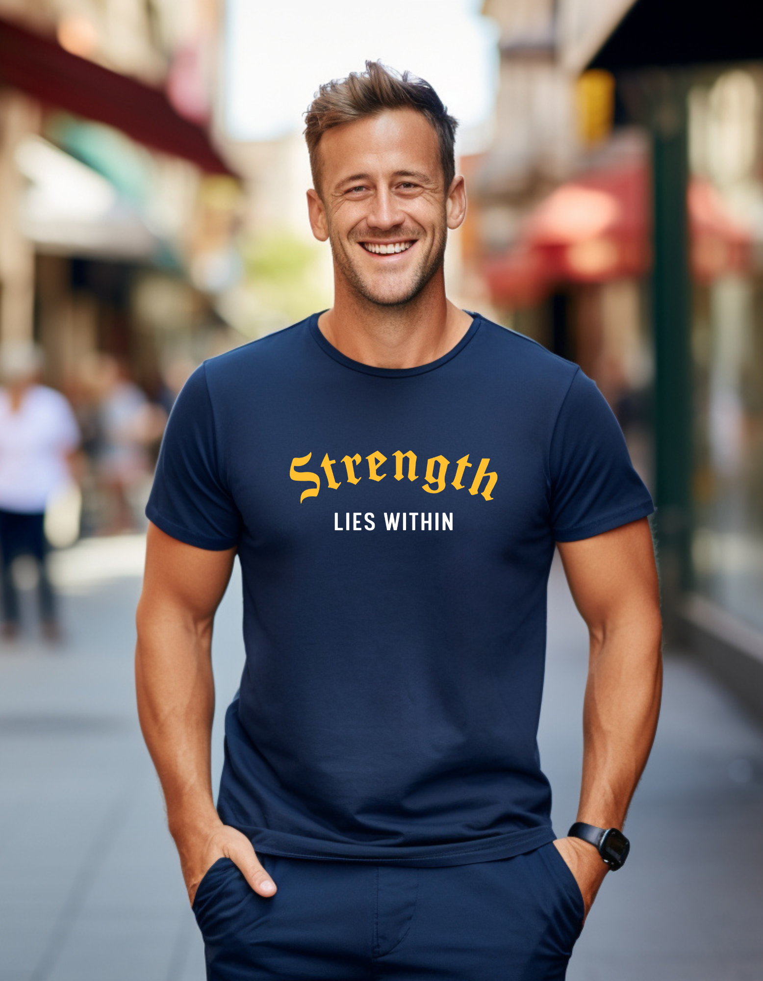 Strength Lies Within Men’s Graphic T-Shirt