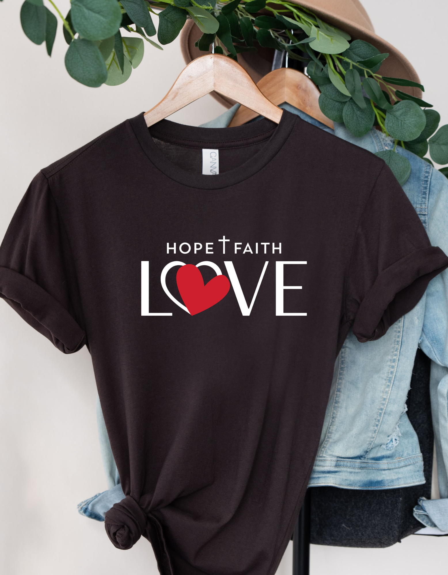 Hope Faith Love Women Graphic T-Shirt