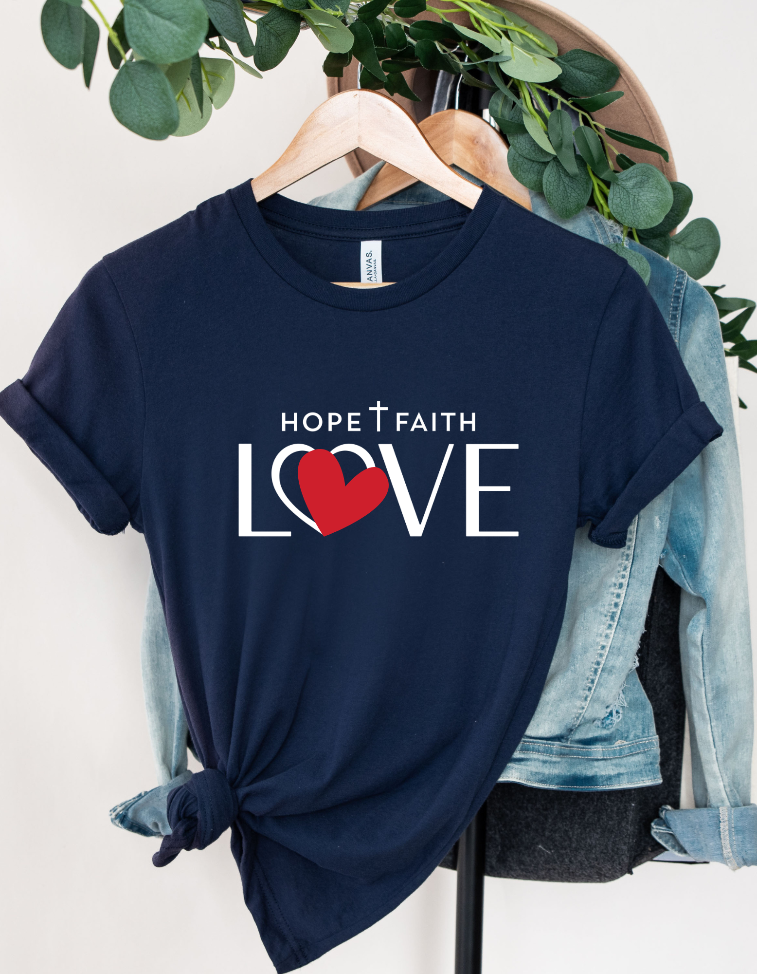 Hope Faith Love Women Graphic T-Shirt