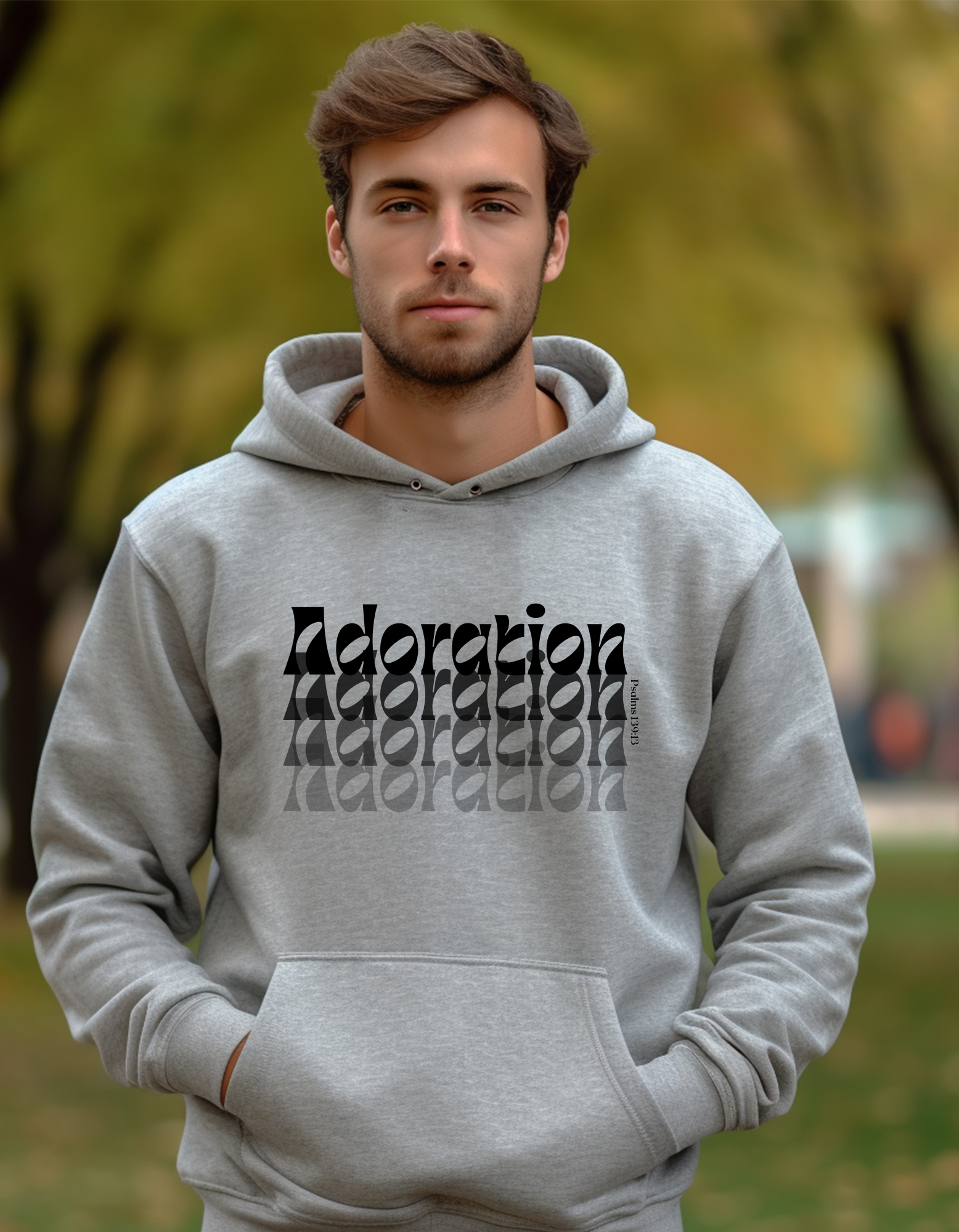 Adoration Men Hooded Sweatshirt