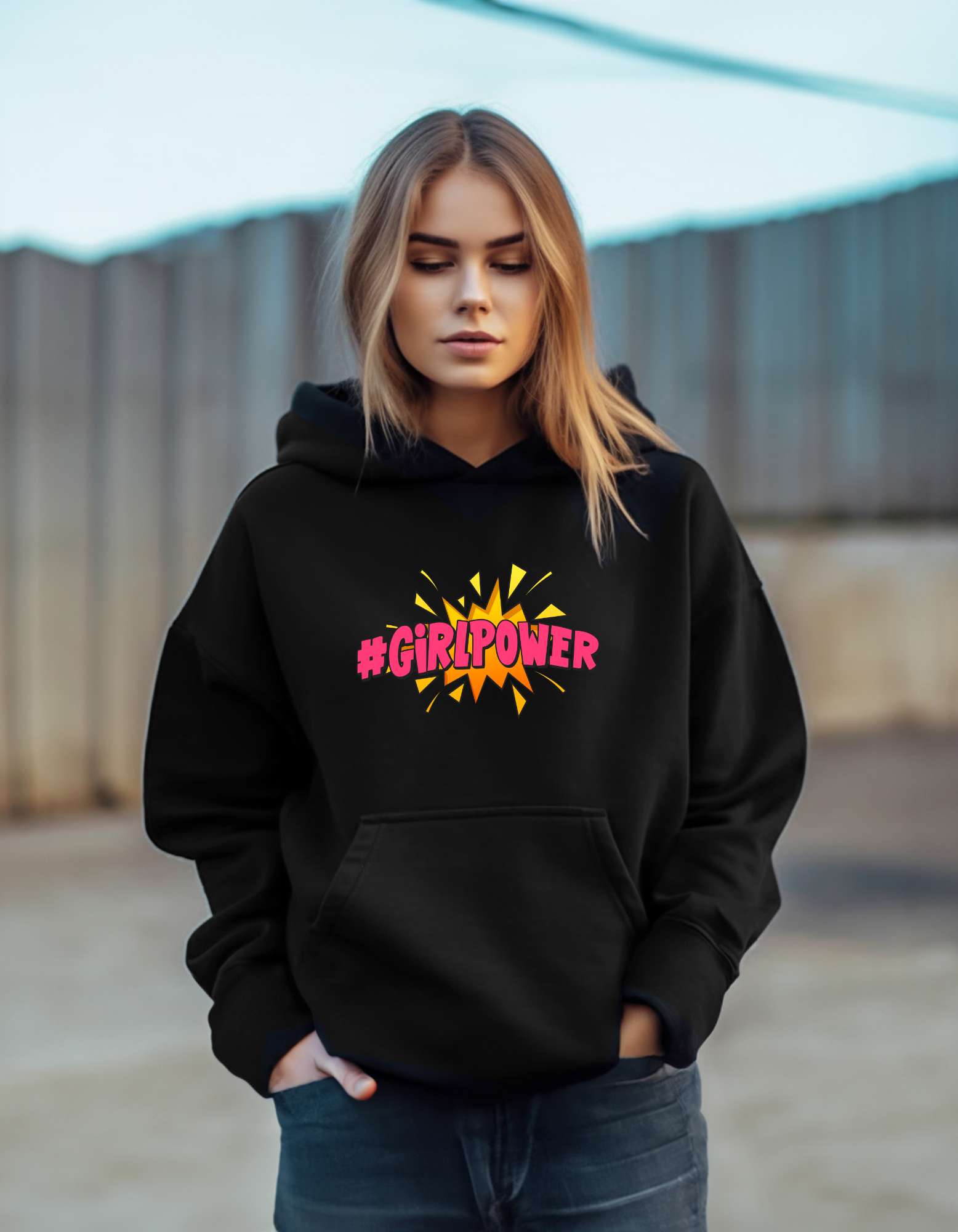 #GirlPower Women’s Hooded Sweatshirt