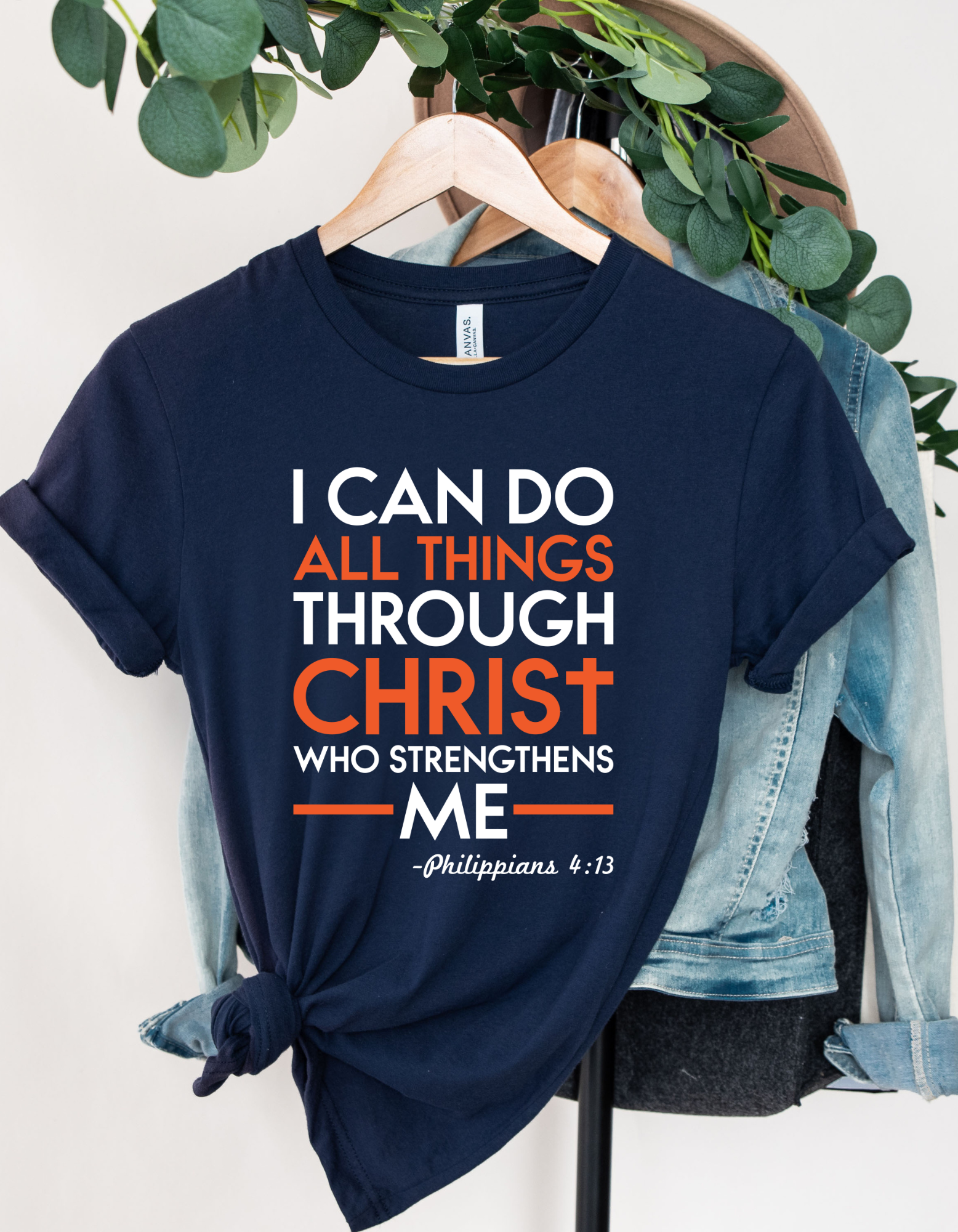 I can do all things through Christ who strengthens me Women’s Short Sleeve Graphic Tee