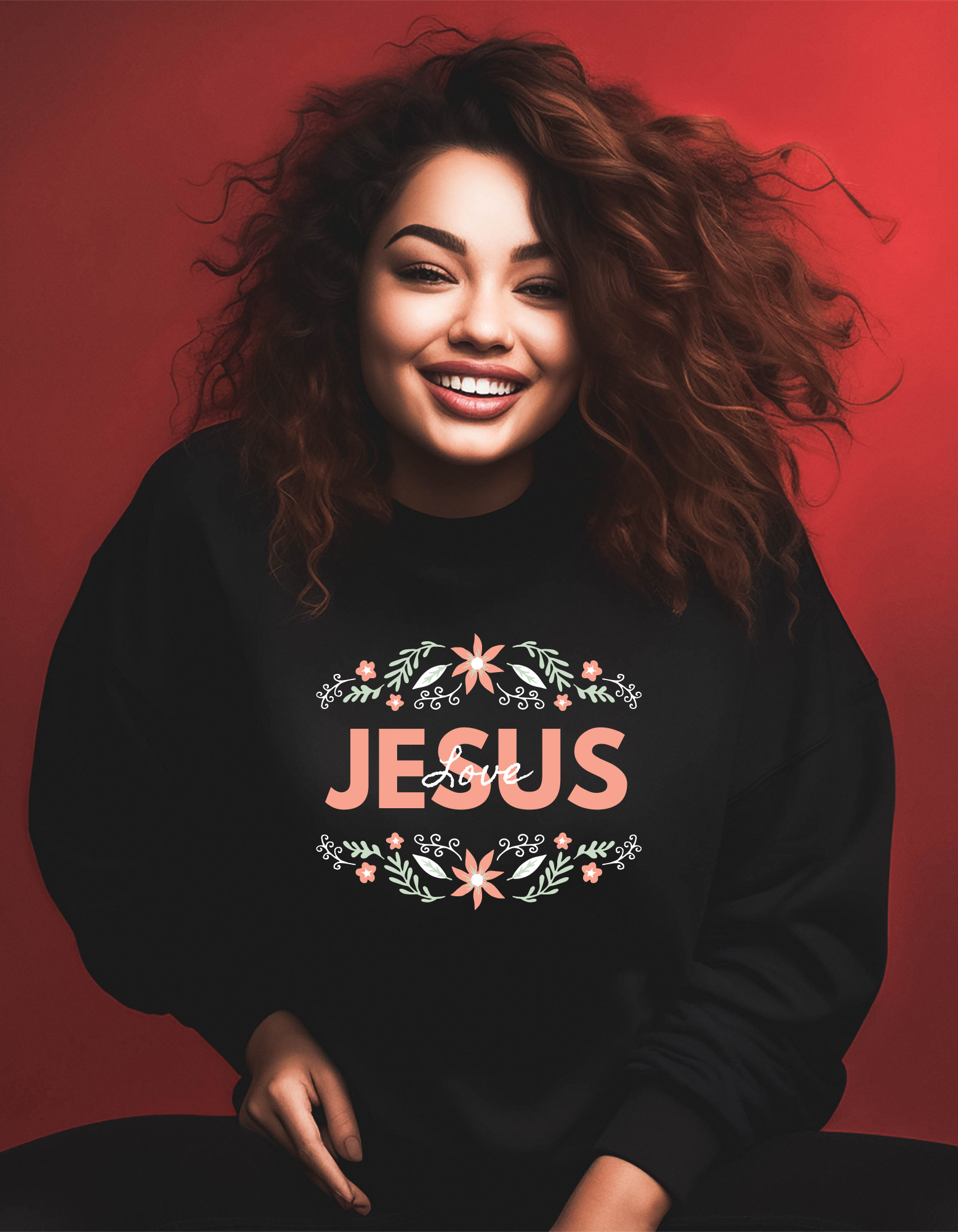 Love Jesus Women's Graphic Sweatshirt