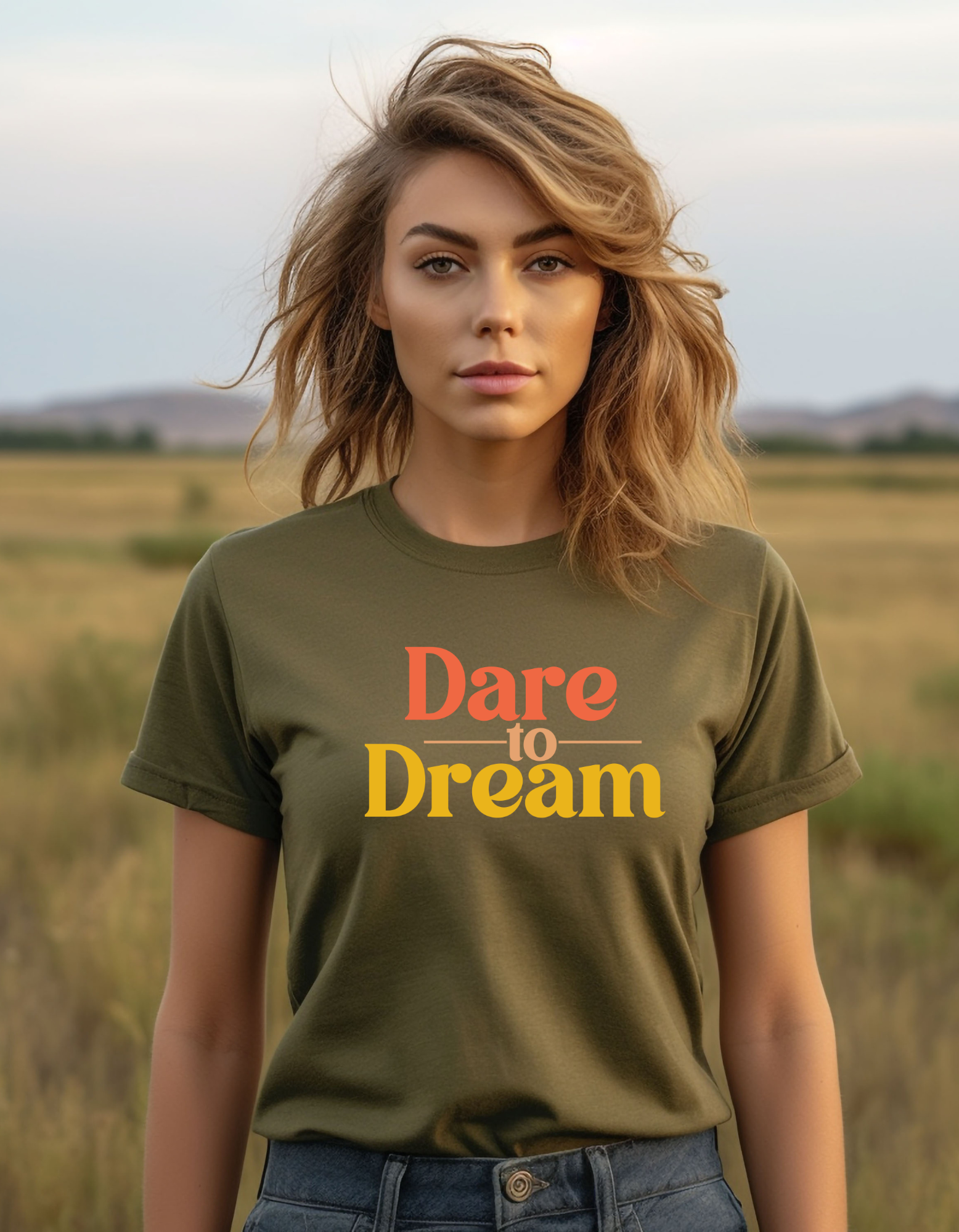 "Dare to Dream" Women's Short Sleeve Graphic Tee