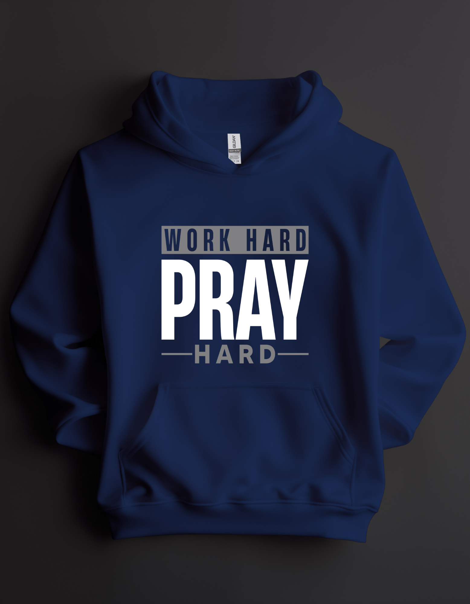 Work Hard Pray Hard Men’s Graphic Hoodie