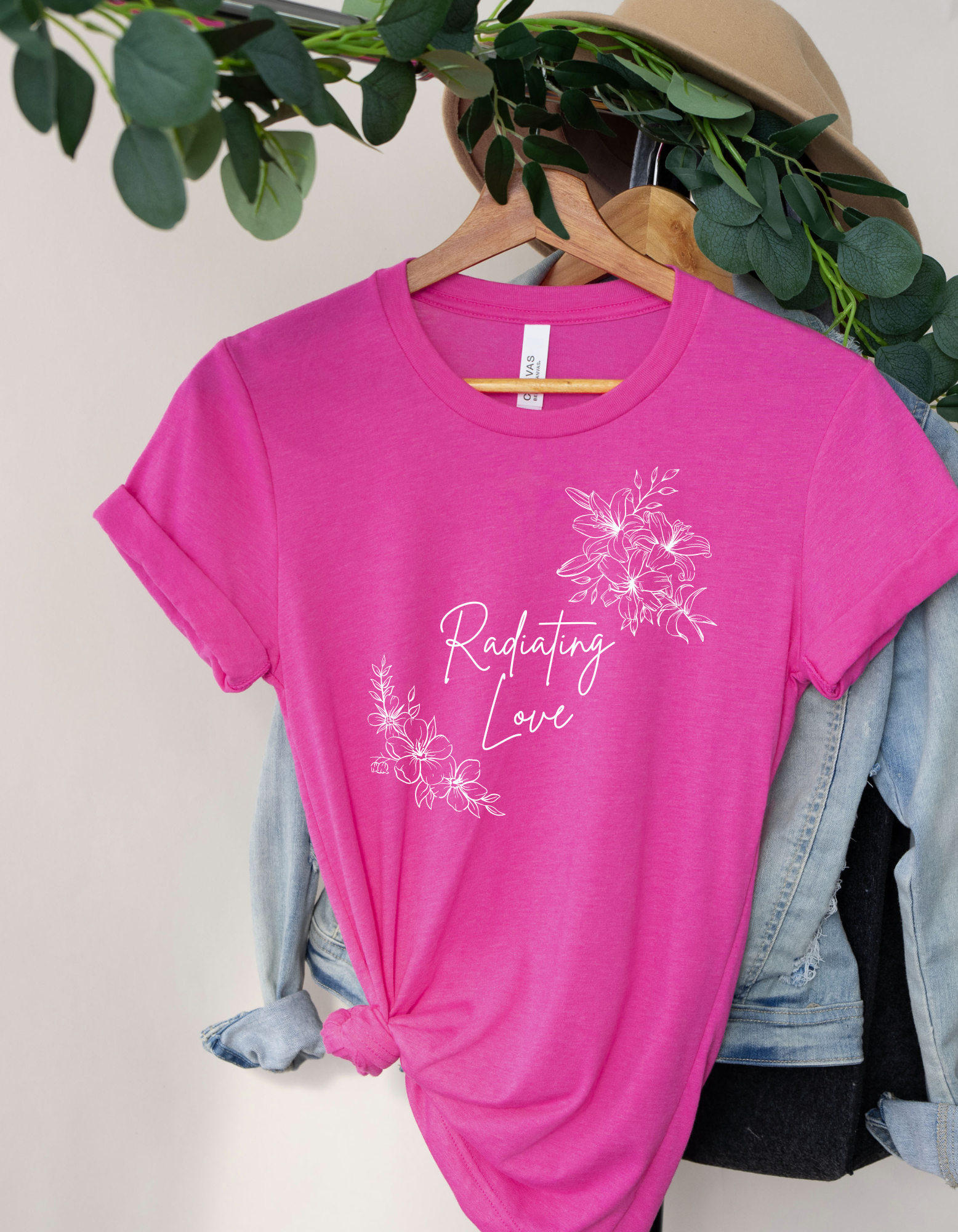 "Radiating Love" Women's Short Sleeve Graphic Tee