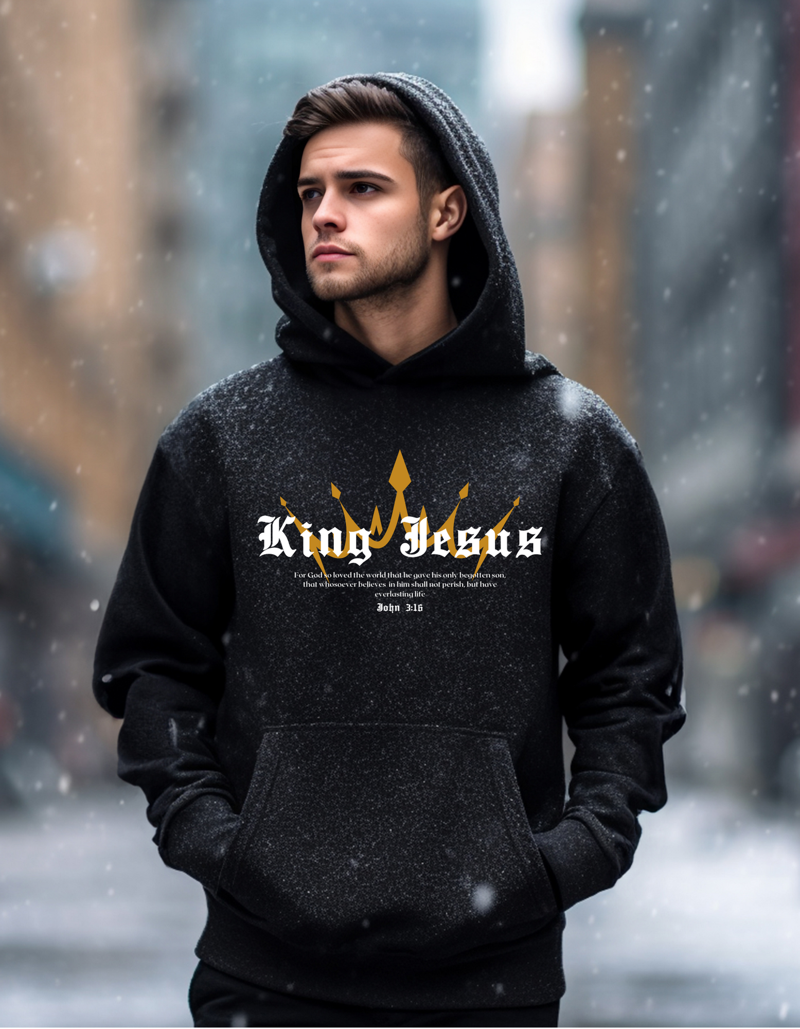 King Jesus Unisex Graphic Hoodie - Men