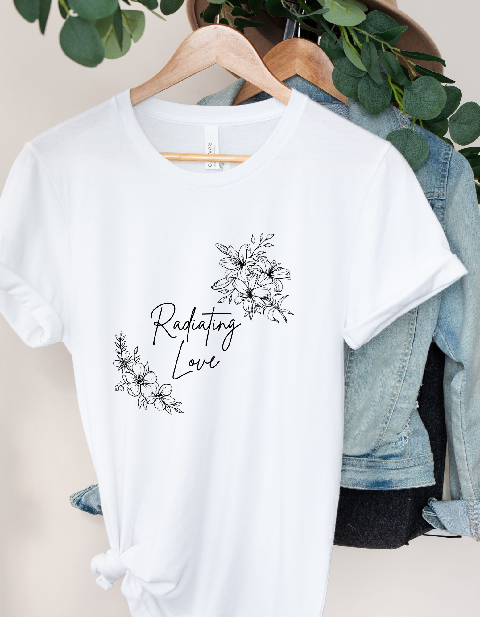 "Radiating Love" Women's Short Sleeve Graphic Tee