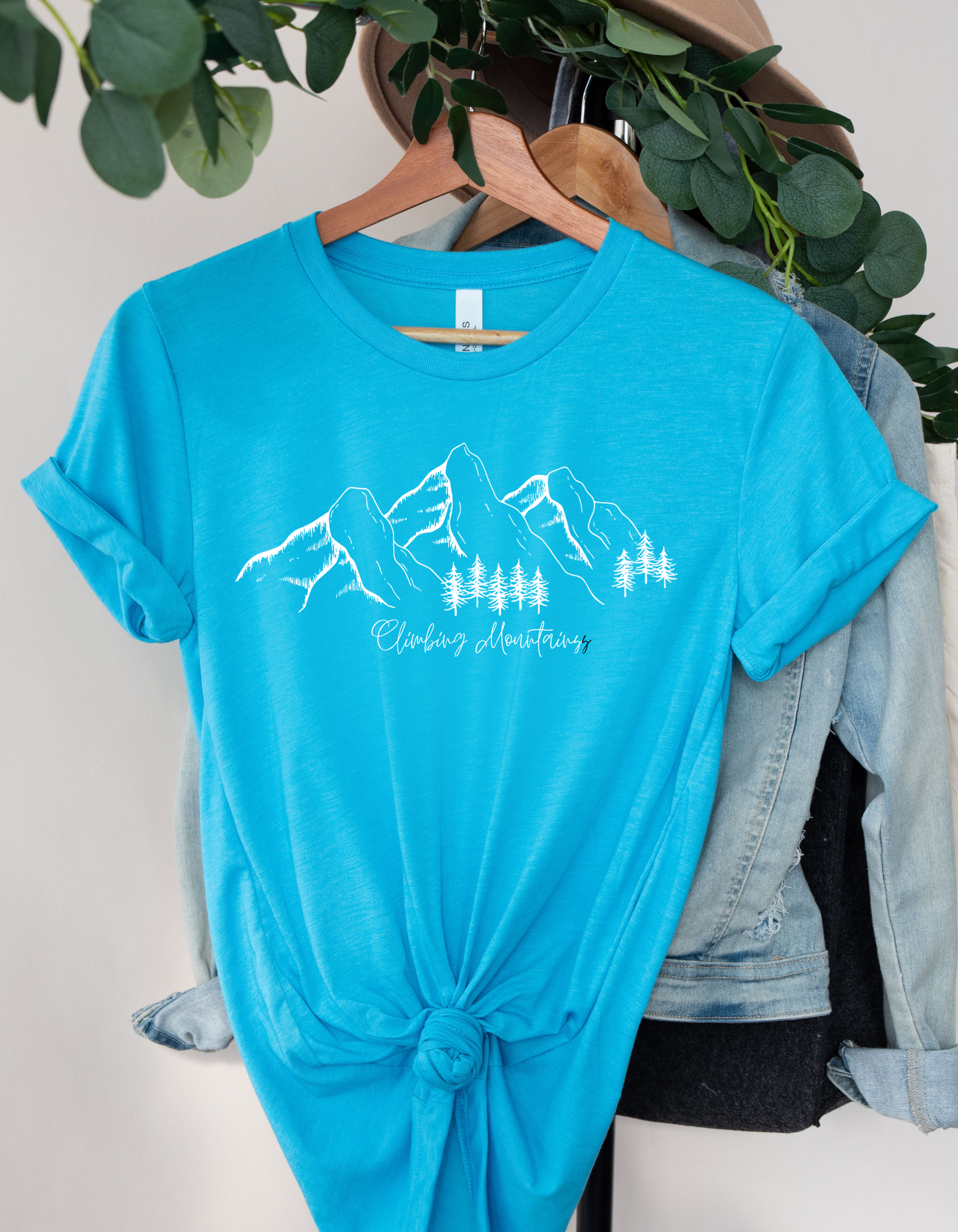 "Climbing Mountains" Women's Short Sleeve Graphic Tee