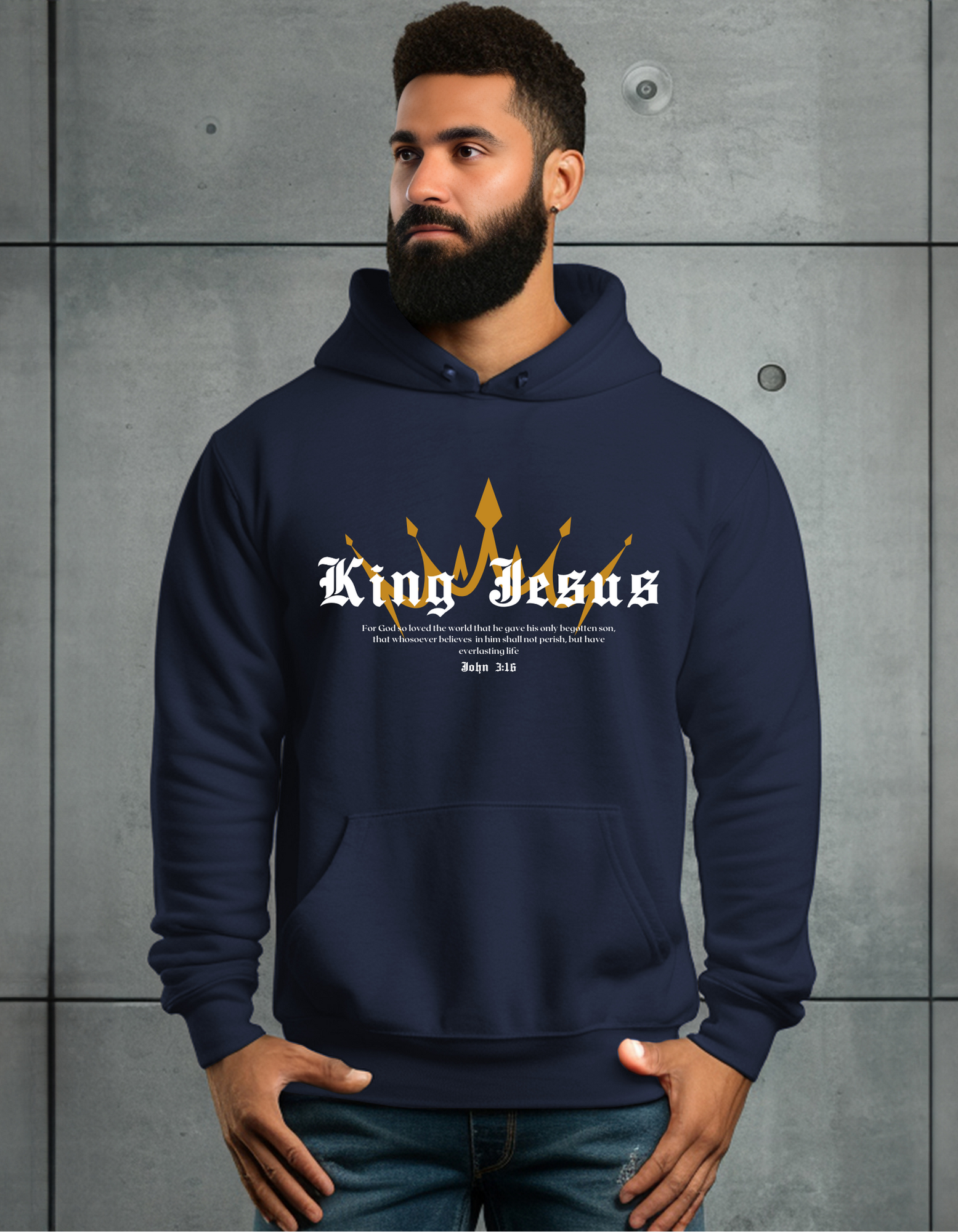 King Jesus Unisex Graphic Hoodie - Men