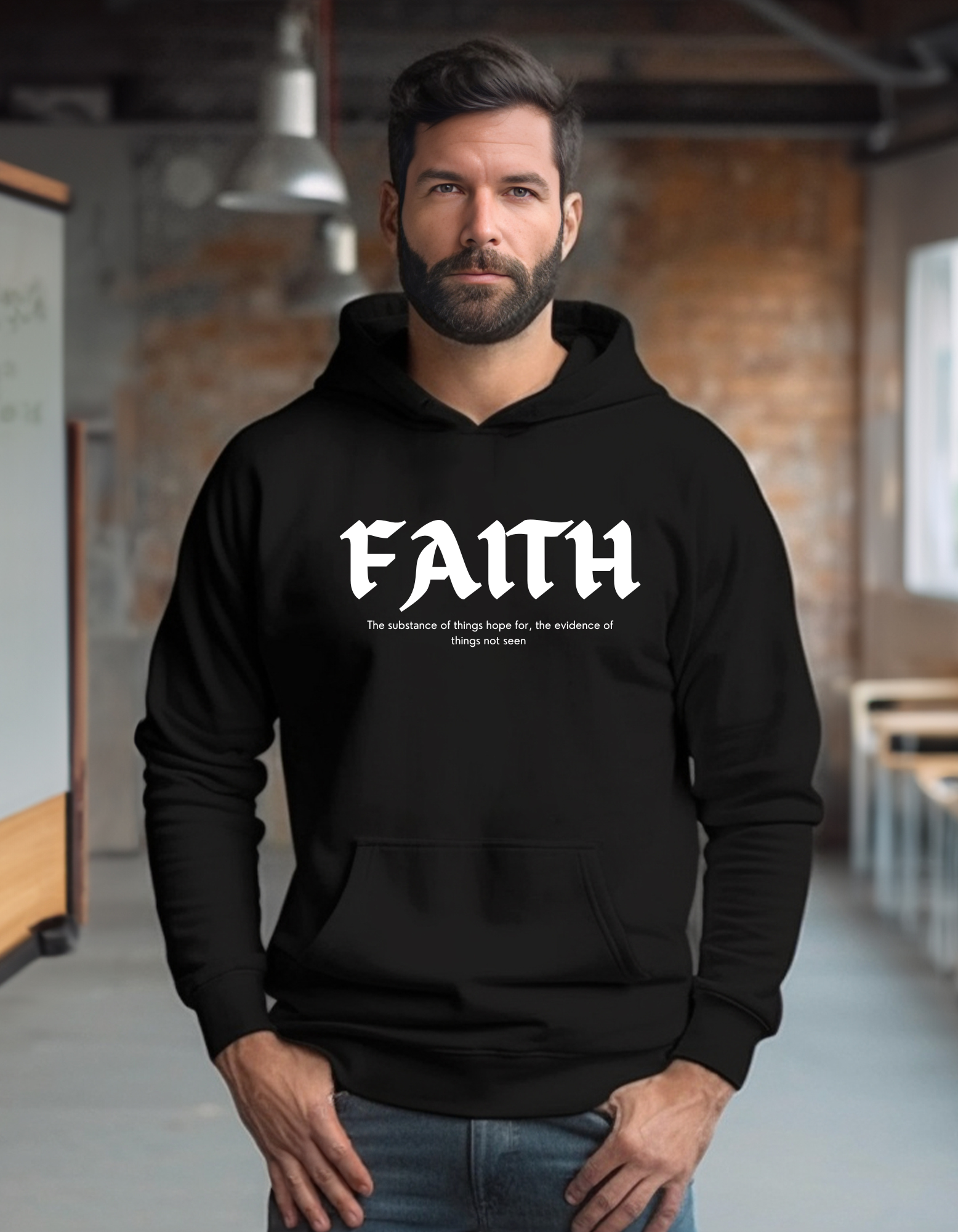 FAITH Unisex Hooded Sweatshirt