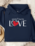 Hope Faith Love Women Graphic Hooded Sweatshirt