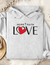 Hope Faith Love Women Graphic Hooded Sweatshirt