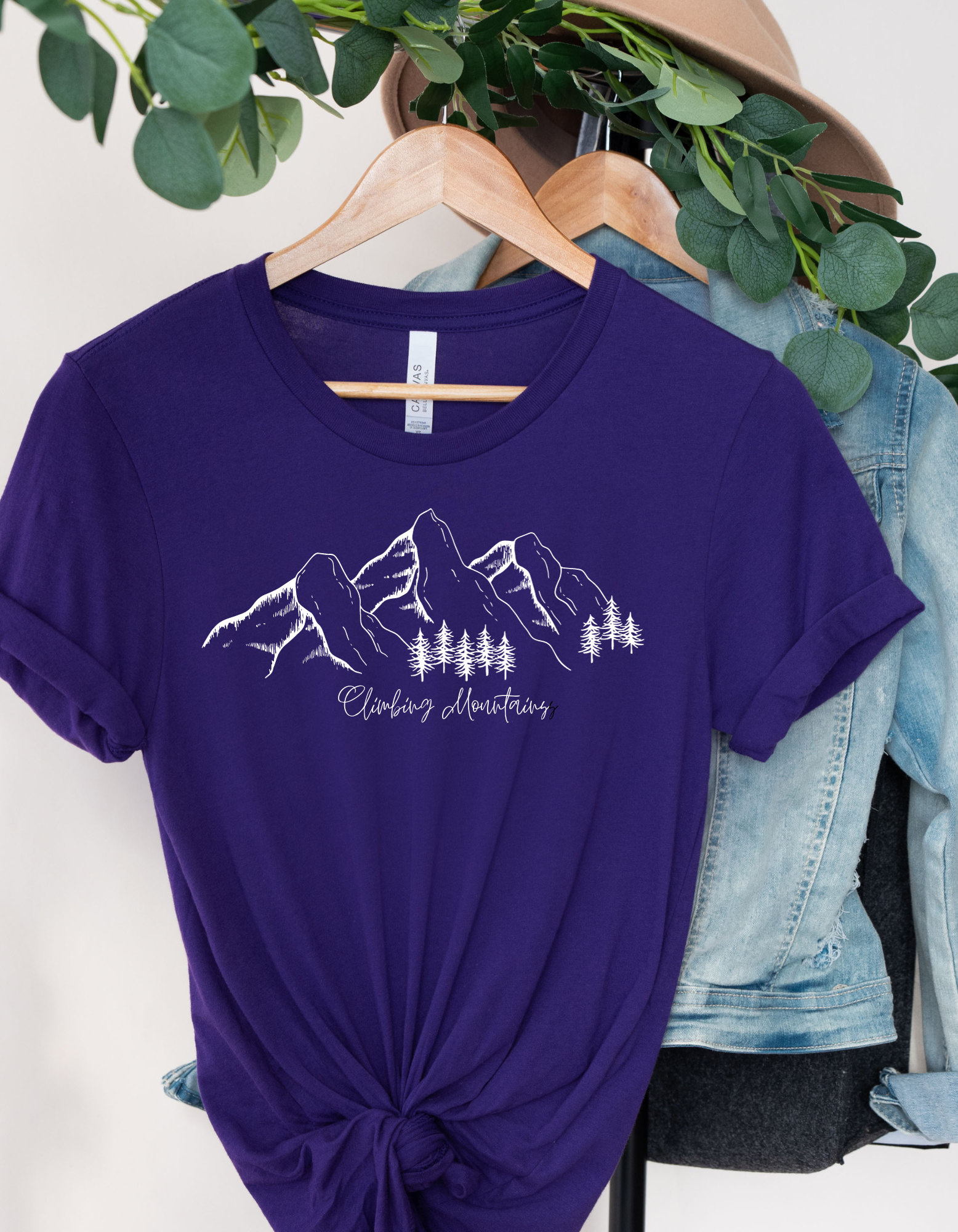 "Climbing Mountains" Women's Short Sleeve Graphic Tee