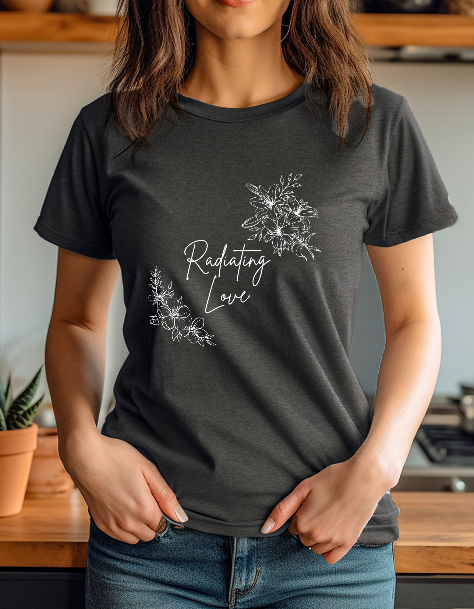 "Radiating Love" Women's Short Sleeve Graphic Tee